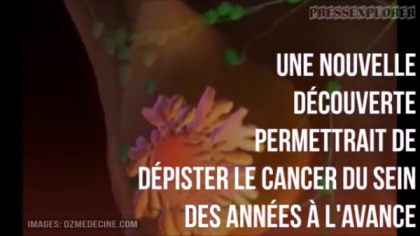 Découverte dépistage cancer du sein à l'avance